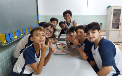 Uma aula repleta de aprendizado e sabor no 5º ano! 📝😋